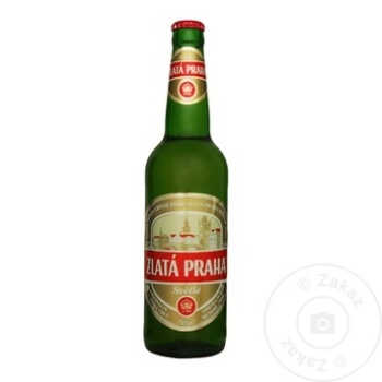Пиво светлое Zlata Praha 0,5л - купить, цены на BONUS - фото 1