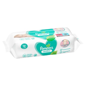 Влажные салфетки Pampers Sensitive 80шт - купить, цены на METRO - фото 3