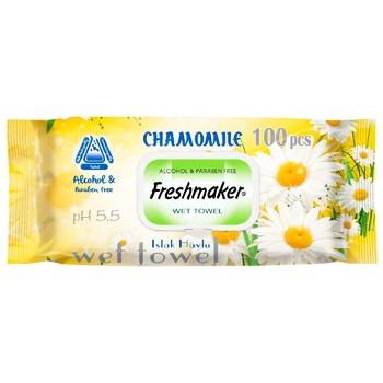 Servetele umede Fresmaker Chamomile 100buc - cumpărați, prețuri pentru BONUS - foto 2