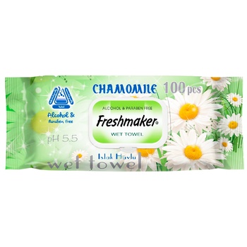 Servetele umede Fresmaker Chamomile 100buc - cumpărați, prețuri pentru BONUS - foto 3