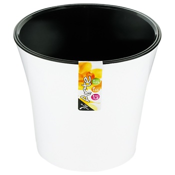 Ghiveci Arte alb-negru 1.2l - cumpărați, prețuri pentru BONUS - foto 1