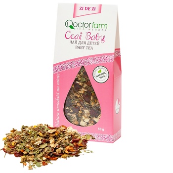 Чай травяной Doctor Farm Baby листовой 50г - купить, цены на BONUS - фото 1