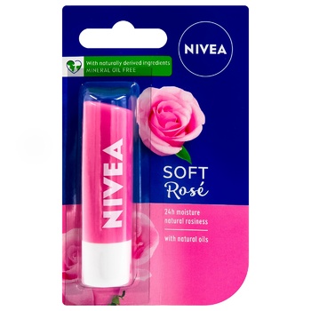 Balsam pentru buze Nivea Rose 4,8g - cumpărați, prețuri pentru BONUS - foto 1