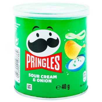 Chips Pringles cu gust de smantana si ceapa 40g - cumpărați, prețuri pentru BONUS - foto 1