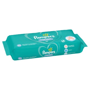 Влажные салфетки Pampers Fresh 52шт - купить, цены на METRO - фото 2