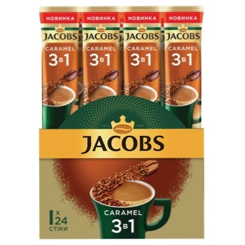 Напиток кофейный Jacobs Карамель 3in1 15г - купить, цены на BONUS - фото 2