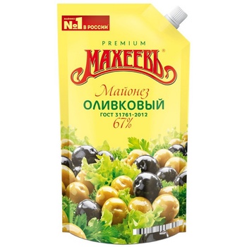 Майонез Махеев Оливковый 67% 400г - заказать лучшие c METRO