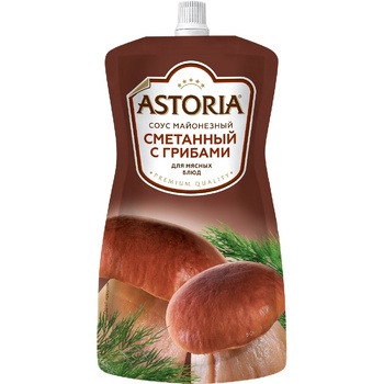 Соус Astoria сметана/грибы 42% 233г - купить, цены на BONUS - фото 1