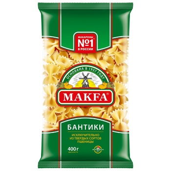 Paste fainoase Makfa Farfalle 400g - cumpărați, prețuri pentru BONUS - foto 1