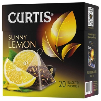 Чай черный Curtis Sunny Lemon в пирамидках 1,8г*20шт - купить, цены на METRO - фото 3