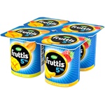 Iaurt Campina Fruttis pepene galben/banana 5% 4x115g