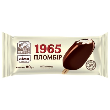 Мороженое Лимо Пломбир в шоколадной глазури 80г - купить, цены на BONUS - фото 1
