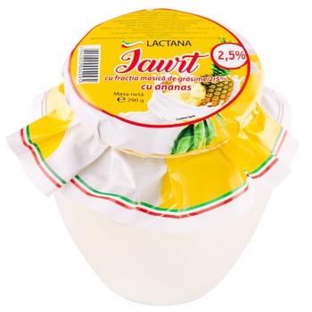 Йогурт Lactana Ананас 2,5% 290г - купить, цены на BONUS - фото 2