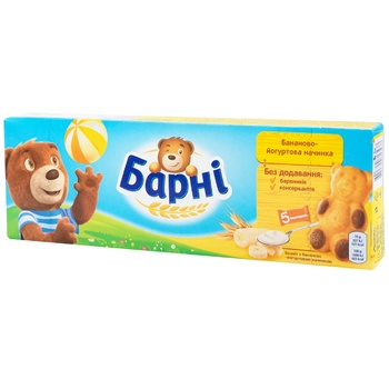 Бисквит Барни с бананом и йогуртом 5x30г - купить, цены на BONUS - фото 2