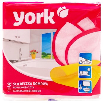 Салфетки York вискоза 3шт - купить, цены на BONUS - фото 4