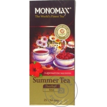Чай Monomah травяной в пакетиках Summer Tea 25x1,5г - купить, цены на BONUS - фото 1