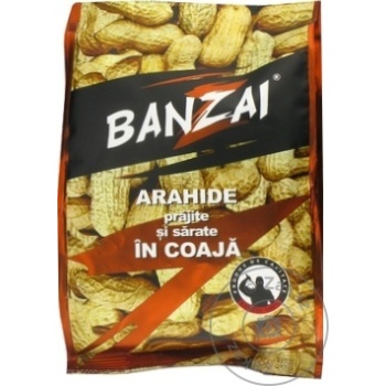 Arahide Banzai prajite si sarate in coaja 190g - cumpărați, prețuri pentru BONUS - foto 1